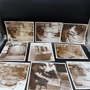 Vintage Factory Machining Photos Lot Engineers Workers Featuring Sundstrand Tool